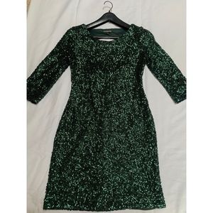 Emerald Sequined BodyCon Cocktail Dress